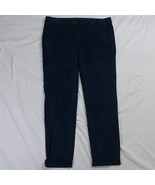 Brunello Cucinelli 10 Navy Blue Velvet Extra Slim Fit Dress Pants - $195.99