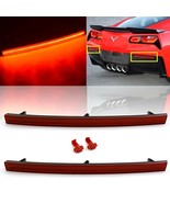 Red Lens LED Light Rear Bumper Marker Reflector Set For 2014-2019 C7 Cor... - $56.95