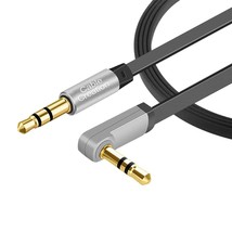 CableCreation Aux Cable, 6 FT Flat 3.5mm Auxiliary Audio Stereo Cord 90 ... - $13.99
