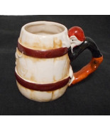 Vintage Made in Japan Ceramic Coffee Barrel Mug Hillbilly Figural Handle - £15.62 GBP