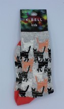 K.Bell Socks - Kids Crew - Cats - Size 11-4 - $7.69