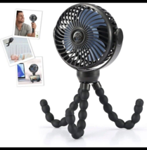 Mini Fan Clip-on for Baby,  Exercise Bike, Etc. Small Portable Fan Recha... - £23.37 GBP