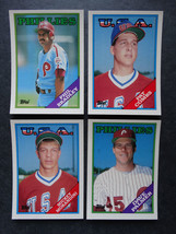 1988 Topps Traded Philadelphia Phillies Team Set of 4 Baseball Cards - £1.97 GBP