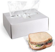 2000/pk Flip Top Sandwich Bags Clear Saddle Pack - £36.17 GBP