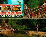 Fisherman Dream Trout Fishing Buck Lake Ranch Angola Indiana IN Chrome P... - £3.85 GBP