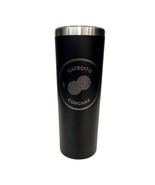 Cafecito and Conchas Design in Circle Black 20oz Skinny Tumbler LA5058 - $374.24 MXN