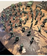 Vintage Green US Army Toy Soldiers Details Timmee Toys 60 Pieces - £14.01 GBP