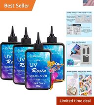 1000g UV Resin, Ultra Clear Advanced UV Resin Solar Cure Hard UV Resin K... - $86.05