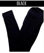 One Pair Of BRAND NEW LuLaRoe Tall &amp; Curvy 2 (18+) TC2 SOLID BLACK Leggings - $31.67