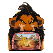 Lion King Scar Villains Scene Mini Backpack By Loungefly Multi-Color - £53.42 GBP
