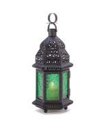 GREEN GLASS MOROCCAN LANTERN - $49.95