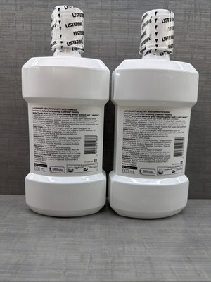 Lot of 2 LISTERINE Healthy White Mouthwash Multi Benefits,  32oz Each Item image 2