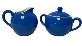 Vintage Villeroy  &amp; Boch Dresden BLUE Creamer and Sugar with Lid Germany  Nice! - £38.84 GBP
