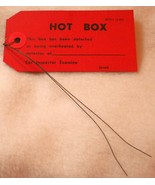 LOUISVILLE &amp; NASHVILLE RAILROAD 1964 Hot Box Tag UNUSED L&amp;N Trains Railway - $277.41 MXN
