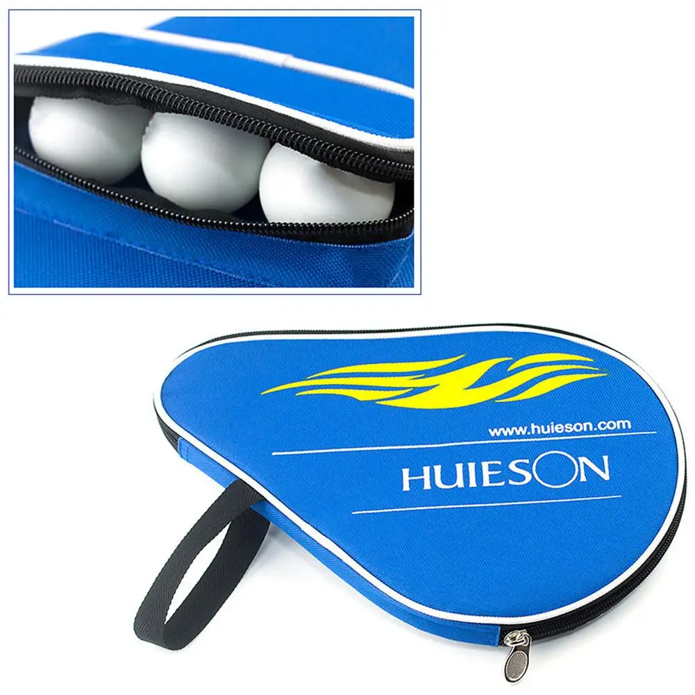 Sporting Huieson Professional Oxford Table Tennis Racket Case with Outer Zipper  - £18.67 GBP