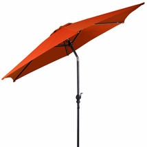 10FT Patio Umbrella Sunshade Market Steel Tilt w/Crank for Outdoor Garde... - £88.93 GBP