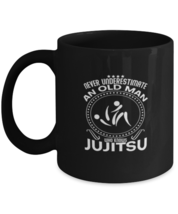 Coffee Mug Funny Never Underestimate An Old Man Who Knows Jujitsu Martial Arts  - £15.88 GBP