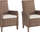 Signature Design by Ashley Beachcroft Wicker Arm Chair with Cushion, 2 C... - $1,167.99