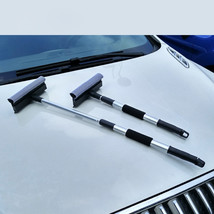 Stainless Steel Retractable Double-side Telescopic Rod Window Cleaner Squee - £14.54 GBP
