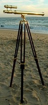 NauticalMart Brass Double Barrel Griffith Astro Telescope With Tripod Te... - $189.00
