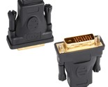 J&amp;D DVI to HDMI Adapter (2 Pack), Gold Plated DVI (DVI D) Male to HDMI F... - $14.24