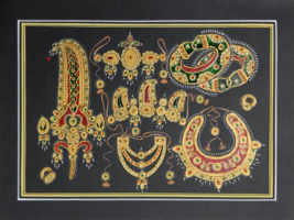 Types of Jewelry Diamond Handmade Painting for Home Decor set of 2 | 11x... - $159.00