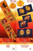 Disney The Lion King - Dominois Domino &amp; Memory Match Game Puzzle 2 Item SET - £12.65 GBP