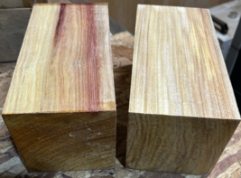 TWO STUNNING KILN DRIED CANARYWOOD TURNING BLANKS LATHE WOOD LUMBER 4&quot; X... - $905.32 MXN
