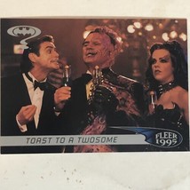Batman Forever Trading Card Vintage 1995 #89 Toast To A Twosome Tommy Lee Jones - £1.55 GBP