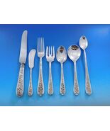 Corsage by Stieff Sterling Silver Flatware Set For 12 Service 89 Pieces - $136,205.03 MXN