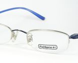 FISHBONE MOD. FB 16 COL.B SILVER / BLUE EYEGLASSES GLASSES FRAME 47-19-1... - $65.88