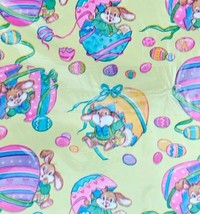 Vintage American Greetings Gift Wrap Paper Easter Eggs Bunny New A14 - £7.80 GBP