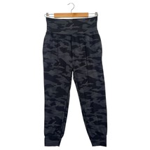 Athleta Joggers Womens Small Petite Black Camo Salutation High Rise Pock... - $29.69