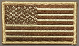American flag Gold on brown patch - $74.07 MXN
