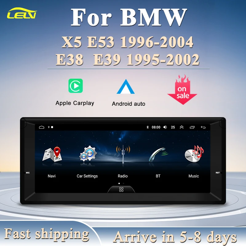 Factory Price 2Din Android11 10.25inch Bluetooth GPS Navigation For BMW X5 E38 - £257.90 GBP+