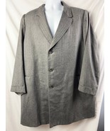 Dorchester Burkhardt’s worsted &amp; cashmere Blk/Gray Mens 3/4 Trench Coat EUC - $624.32 MXN