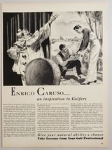 1940 Print Ad Enrico Caruso Take Lessons from Golf Professional Wilson Chicago - £12.66 GBP