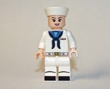 Navy Female Girl Sailor C  Custom Minifigure - $4.30