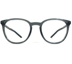 Nike Eyeglasses Frames 7257 034 Black Clear Gray Round Full Rim 51-20-145 - £55.88 GBP