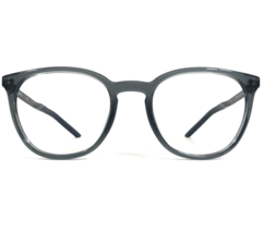 Nike Eyeglasses Frames 7257 034 Black Clear Gray Round Full Rim 51-20-145 - £52.59 GBP