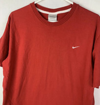 Vintage Nike T Shirt Embroidered Swoosh Essential Tee Red Crew Men’s XL - £19.65 GBP