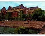 Inner Harbor and Empress Hotel Victoria BC Canada UNP Chrome Postcard B19 - £1.54 GBP