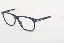 Tom Ford 5589-B 001 Black Gold Blue Block Eyeglasses TF5589 001 55mm - $189.05