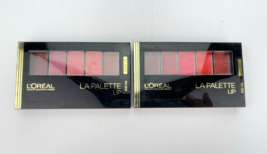 Loreal L&#39;oreal Lip Color LA Palette 01 Ruby Red 02 Nude Lot of 2 New - £13.68 GBP