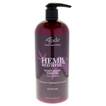 Agadir Hemp &amp; Red Wine Moisturizing Shampoo 33.8 oz (Pack of2) - £44.92 GBP