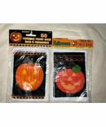 Lot Of 2 Vintage Unique Products Trick Or Treat Pumpkin Plasitc Bags - $19.63 CAD
