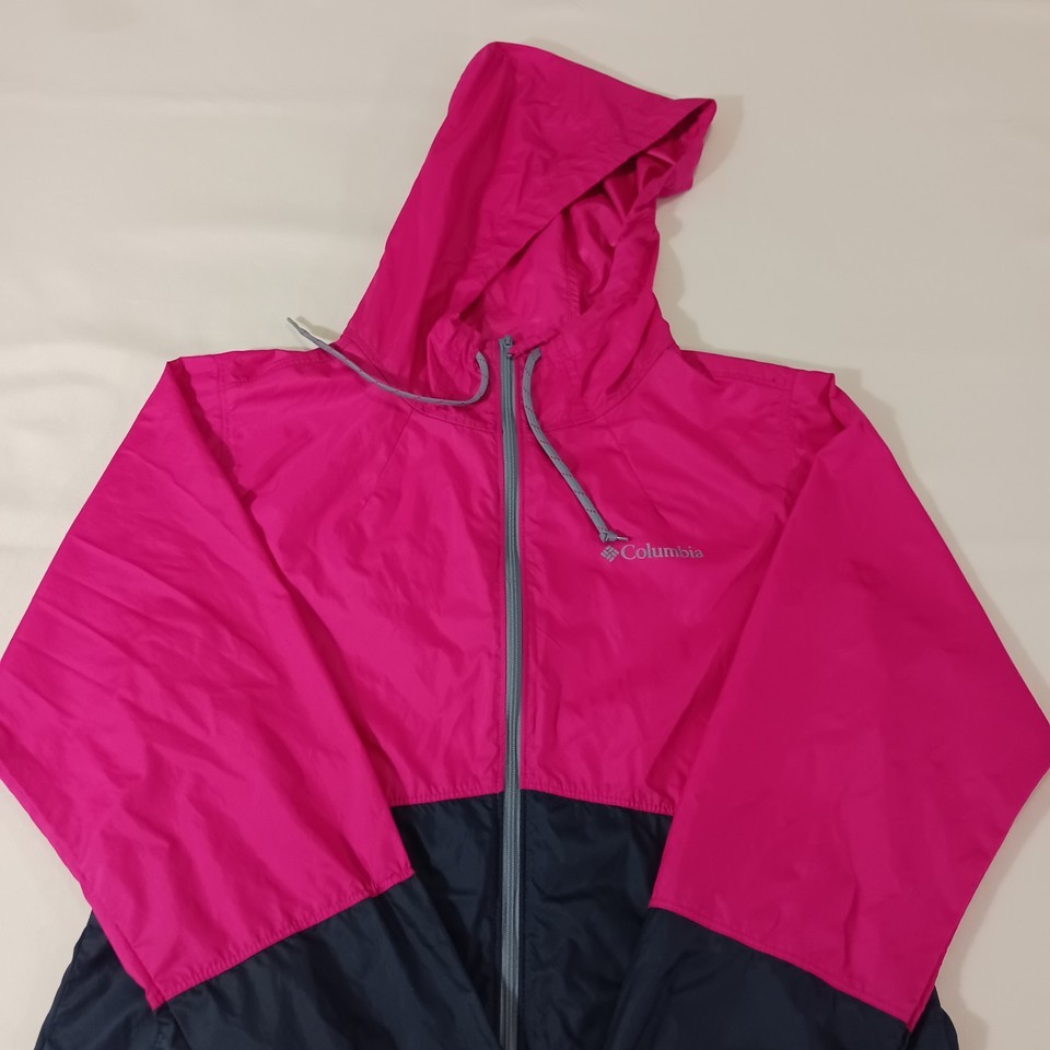 Columbia KL3010 Women's Red & Blue Full Zip Hoodie Rain Jacket Size Small Item image 14