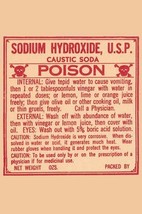 Sodium Hydroxide, U.S.P. Caustic Soda - Art Print - £17.39 GBP+