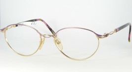 Flair Mod 252 Col 725 Gold Lavender Eyeglasses Glasses Frame 55-19-130mm (Notes) - £60.81 GBP
