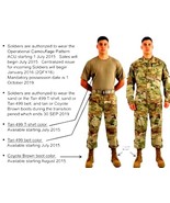 NEW 2 QTY ARMY USAF POLYESTER MOISTURE WICKING OCP Coyote Brown SHIRT LA... - $476.47 MXN